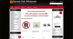 Desktop Screenshot of darwinfishwholesale.com
